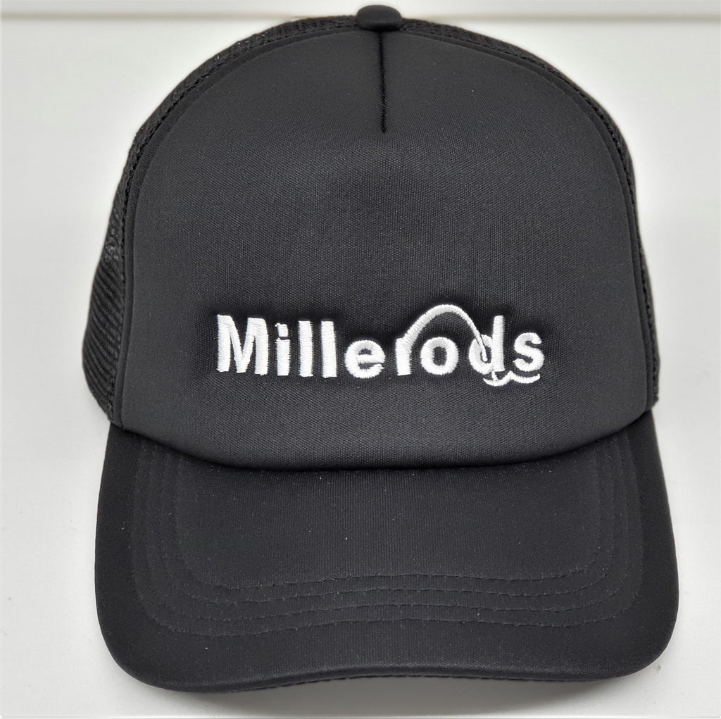 Millerods Black Mesh Trucker Cap